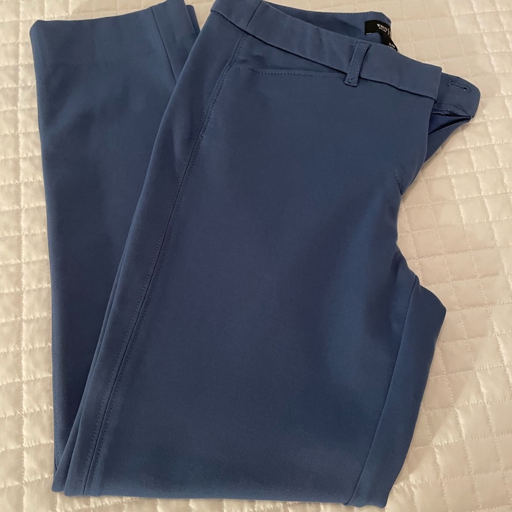 White House Black Market Blue Slim Ankle Pants